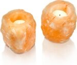 Natural Salt Candle Holder (Pack of 2)