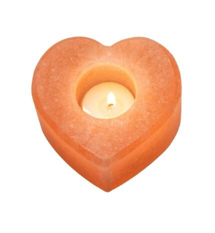 Salt Heart Candle Holder (Pack of 2) Large Click to enlarge Salt Heart Candle Holder