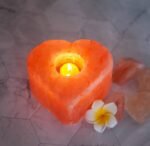 Salt Heart Candle Holder (Pack of 2) Large Click to enlarge Salt Heart Candle Holder