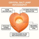 Salt Heart Candle Holder (Pack of 2) Large Click to enlarge Salt Heart Candle Holder