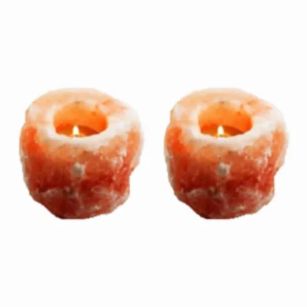 Natural Salt Candle Holder