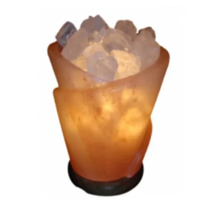 Roll Glass Salt Lamp