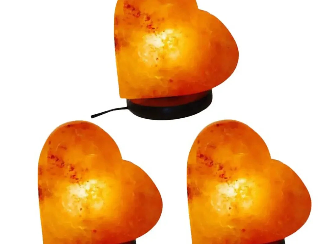 Salt Lamp USB Heart Shape (Pack of 3)