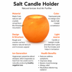 Himalayan Salt Candle Holder Ball Shaped (Pack Of 2) - Image 3