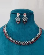American Diamond Studded Necklace & Earrings Set