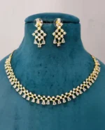 American Diamond Studded Necklace & Earrings Set - Image 4