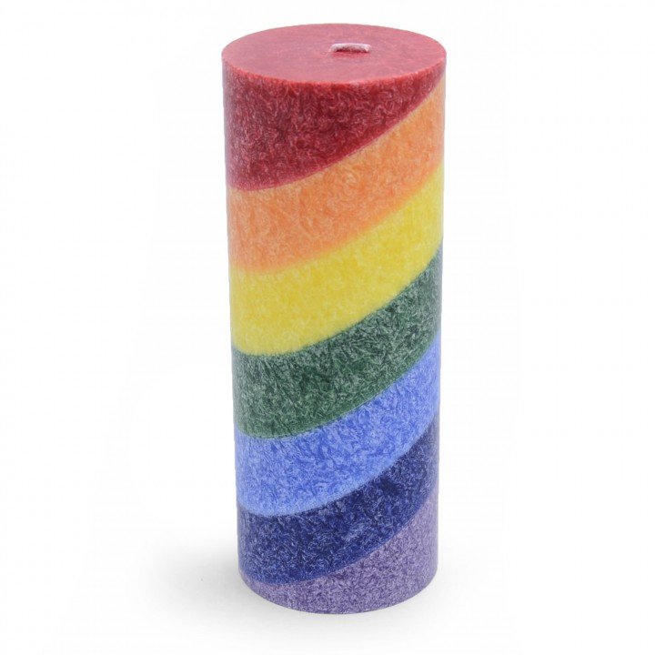 CHAK.jpg Rainbow Chakra Candle - Unscented (Large) - Image 1