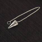 Faceted Clear Quartz Crystal Pendulum (Brazilian - Good Quality) - Image 2